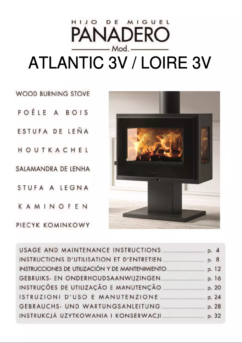 Page n°1 - Manuel utilisateur Panadero Loire 3V