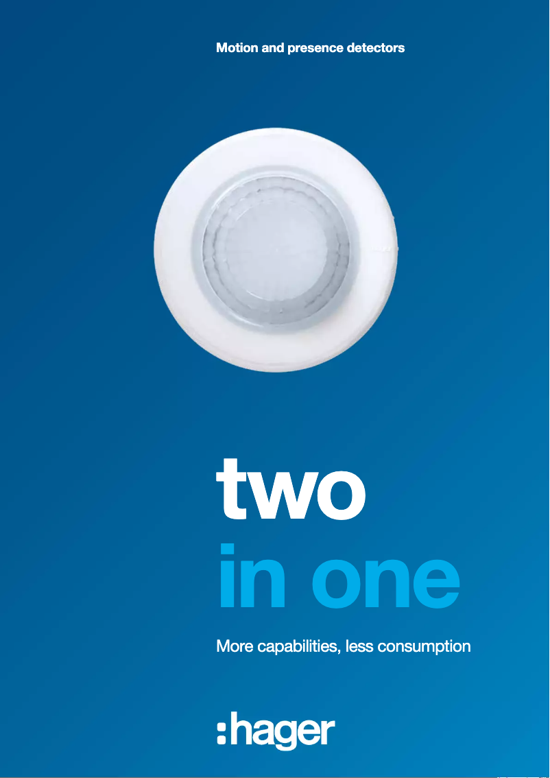 Page n°1 - Brochure Hager EE805A