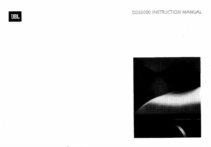 Page 1 de la notice Manuel utilisateur JBL Everest DD55000