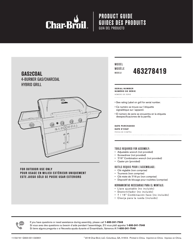 Image de la première page du manuel de l'appareil Gas2Coal 463278419