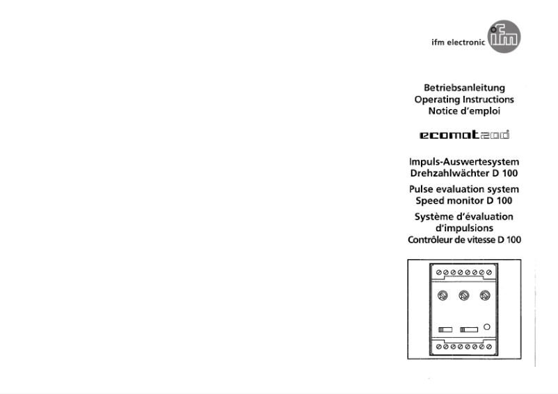 Image de la première page du manuel de l'appareil DD0031
