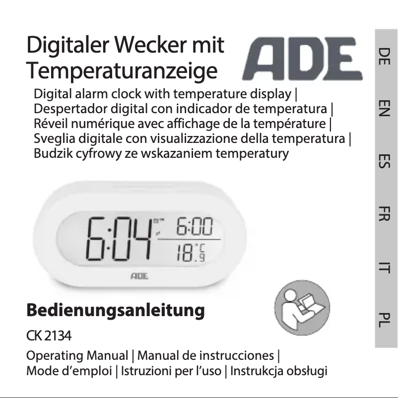 Page 1 de la notice Manuel utilisateur ADE CK 2134
