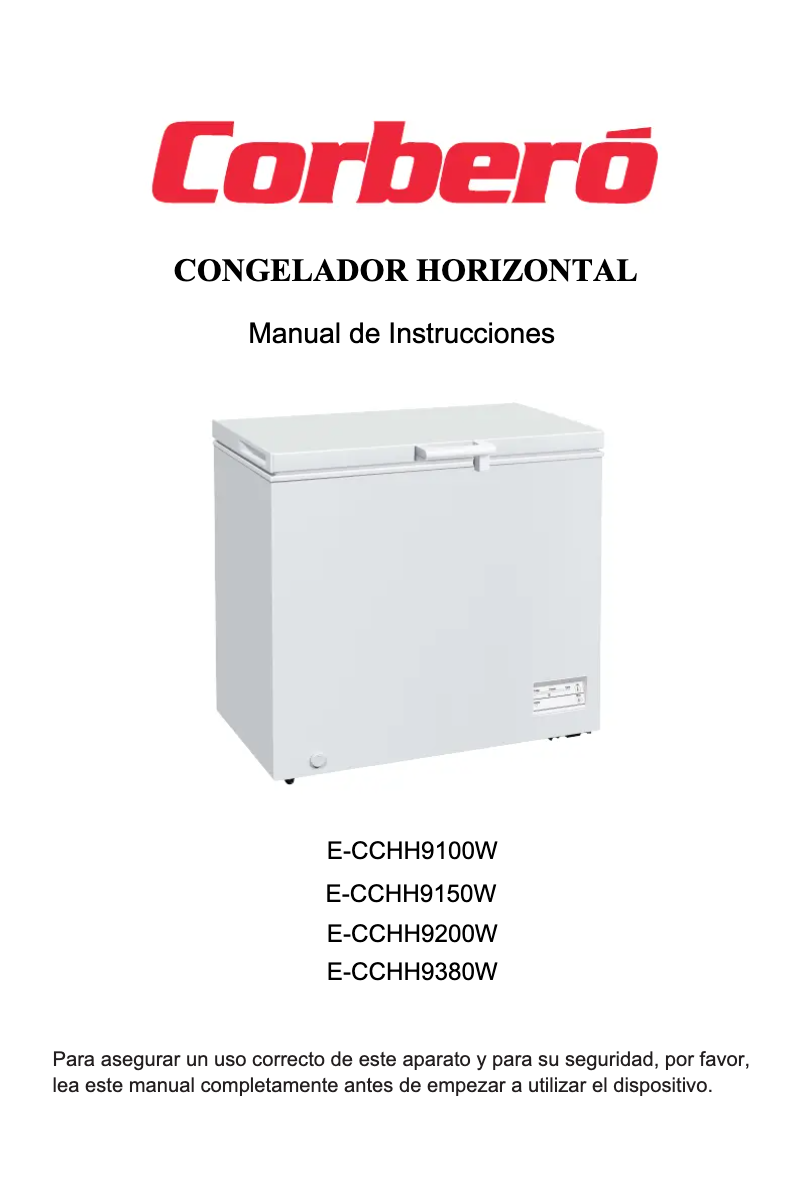 Page n°1 - Manuel utilisateur Corbero E-CCHH9150W