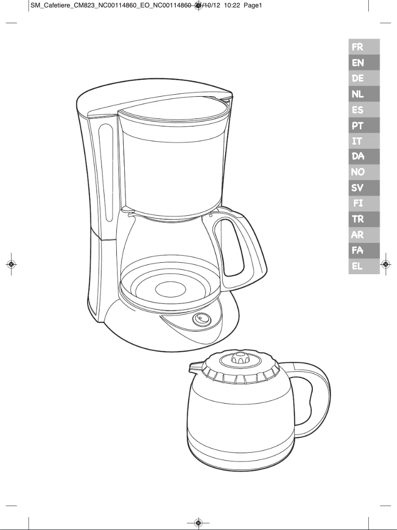 Image de la première page du manuel de l'appareil FT1105 Subito