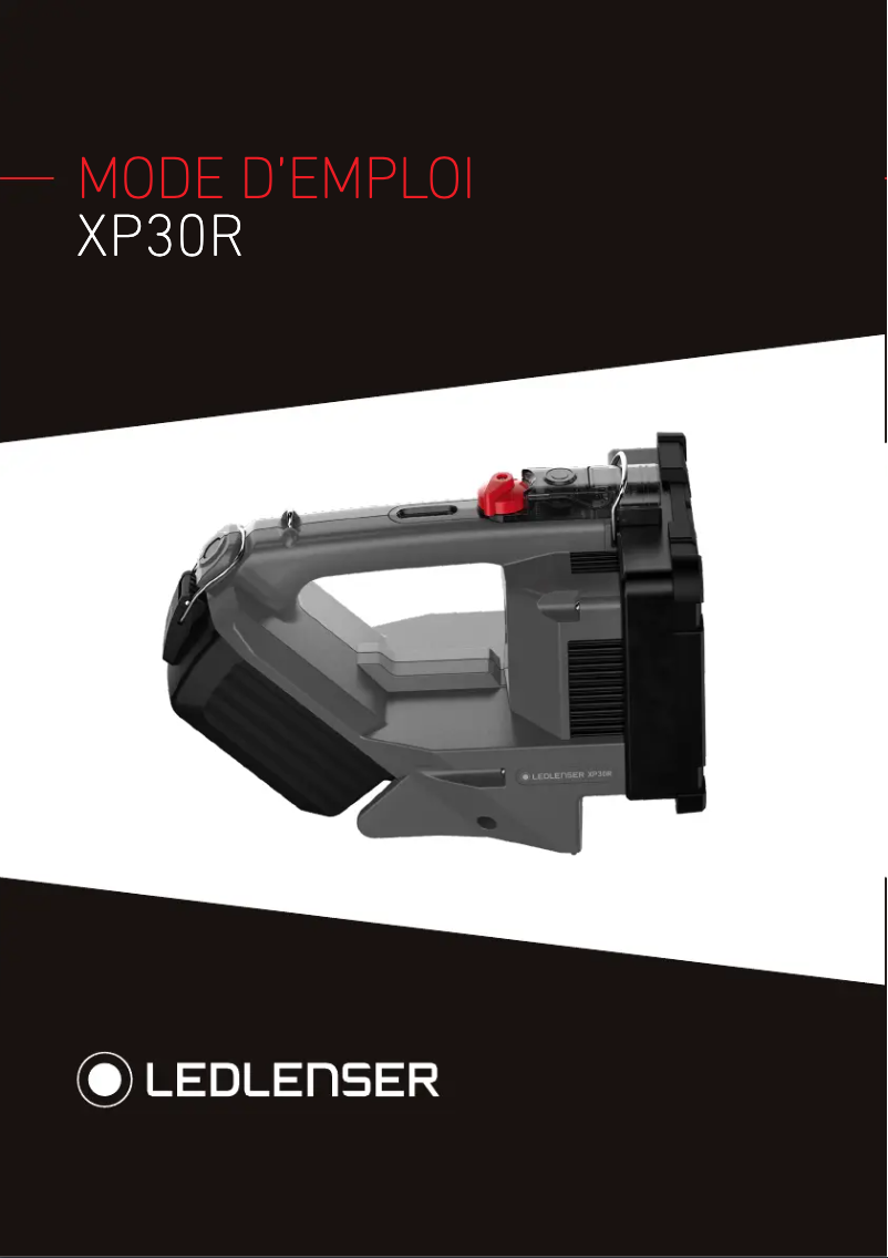 Page 1 de la notice Manuel utilisateur Ledlenser XP30R