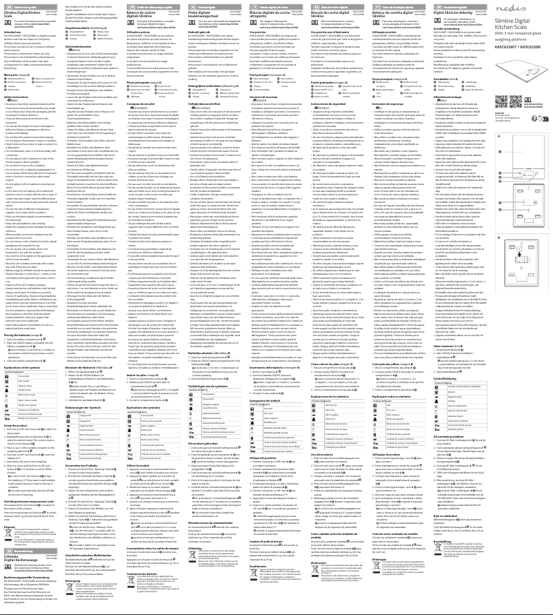 Page 1 de la notice Manuel utilisateur Nedis KASC620WT