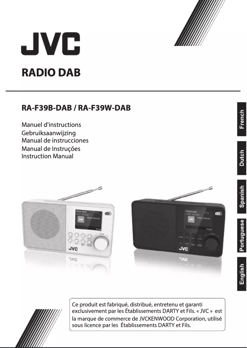 Image de la première page du manuel de l'appareil RA-F39B-DAB