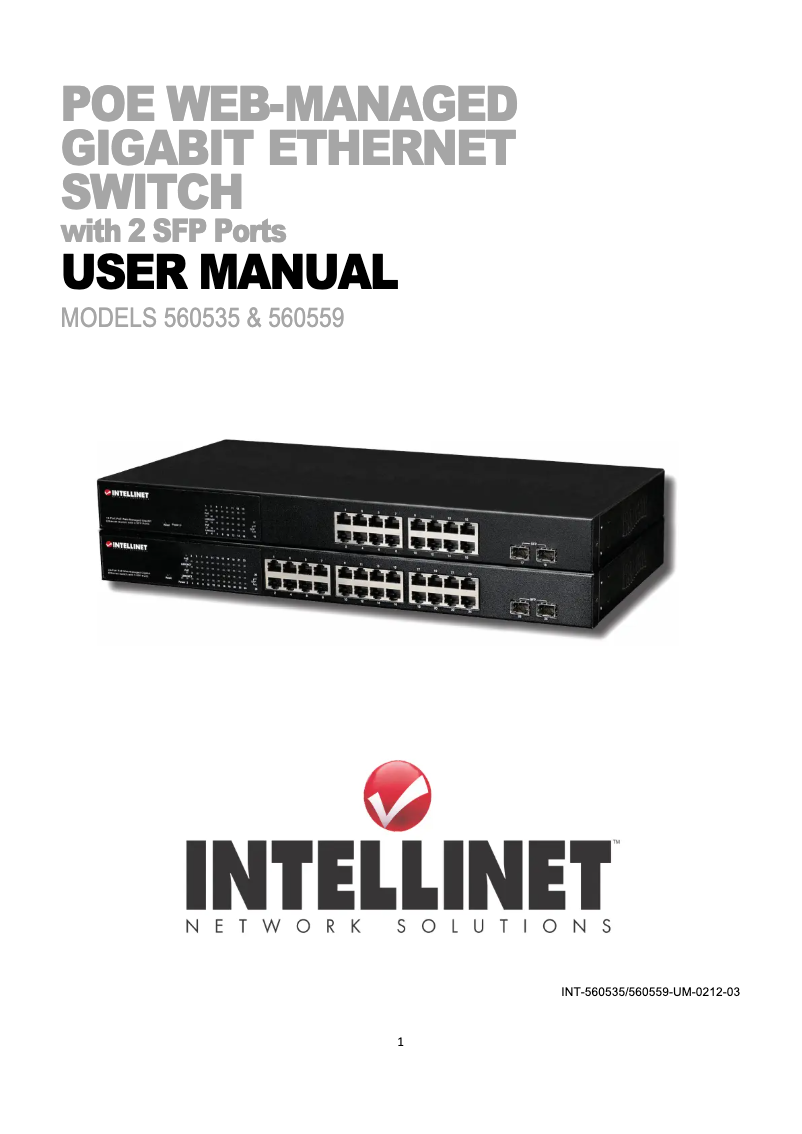 Página 1 del manual Manual de usuario Intellinet 560535