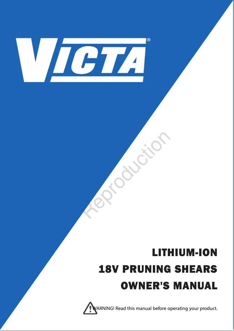 Page n°1 - Manuel utilisateur Victa 1697576