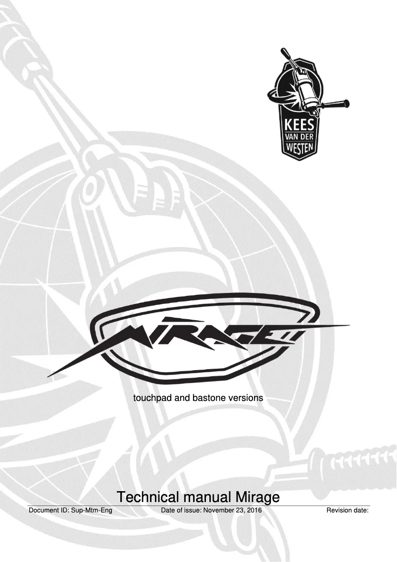 Image de la première page du manuel de l'appareil Mirage