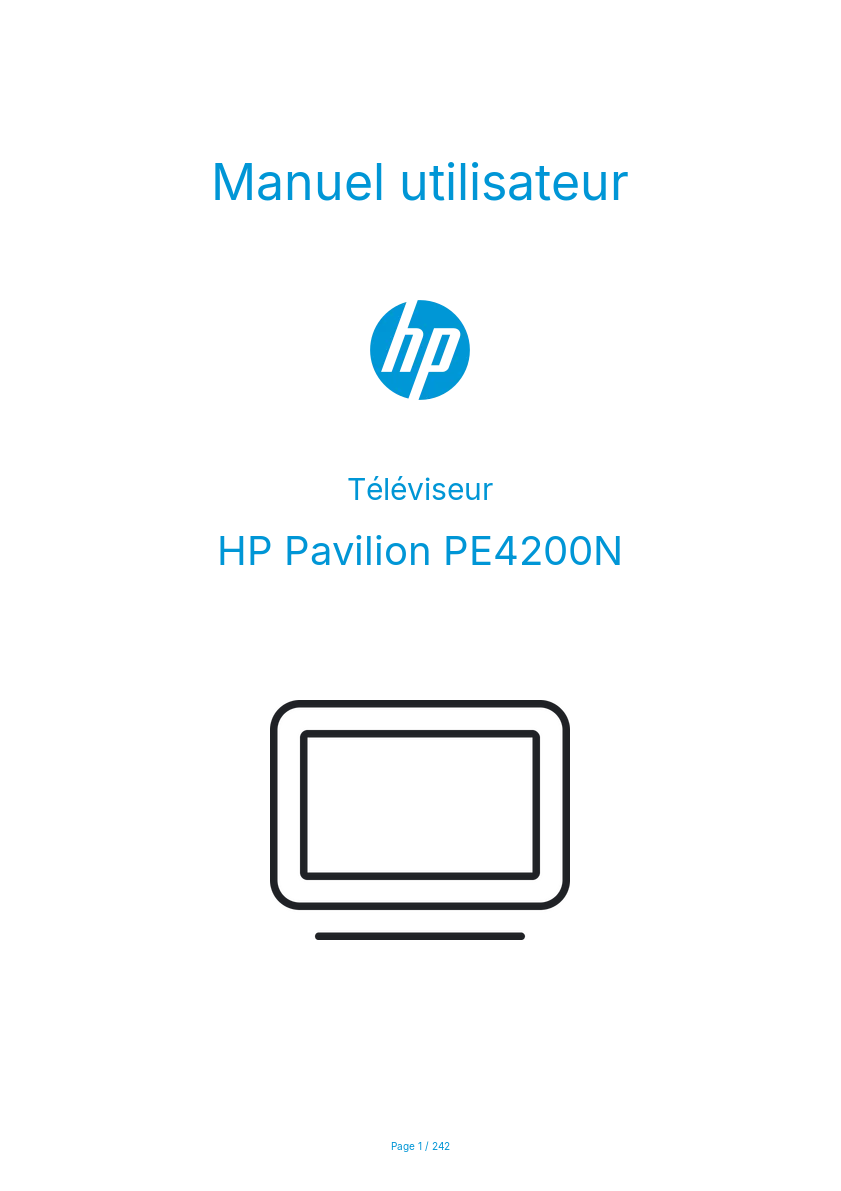 Page n°1 - Manuel utilisateur HP Pavilion PE4200N