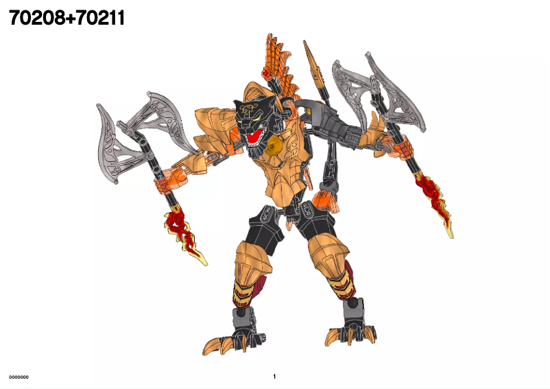 Page 1 de la notice Manuel utilisateur Lego Chima 70208