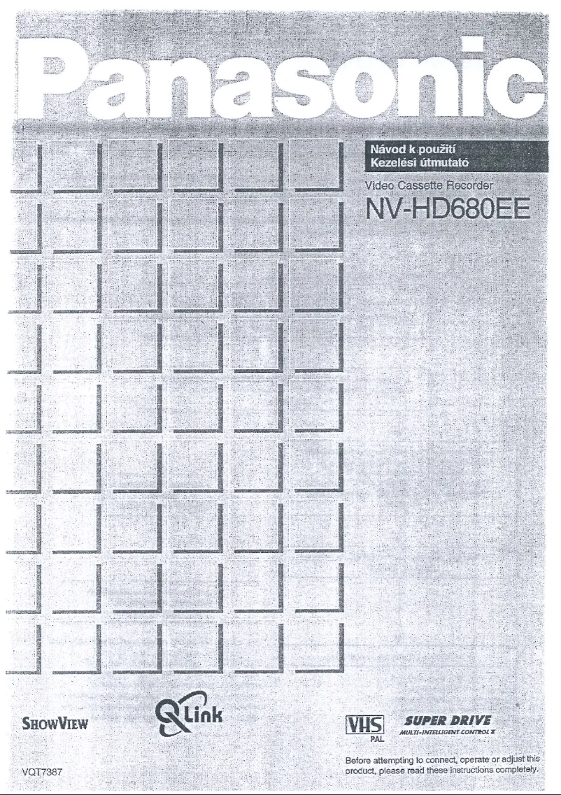 Image de la première page du manuel de l'appareil NV-HD680EG