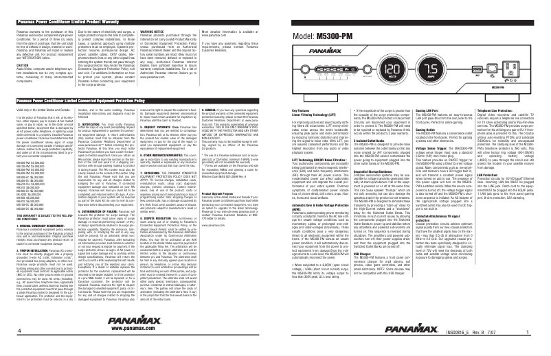 Página 1 del manual Manual de usuario Panamax M5300-PM
