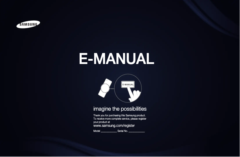 Page n°1 - Manuel utilisateur Samsung UN46D6003SF