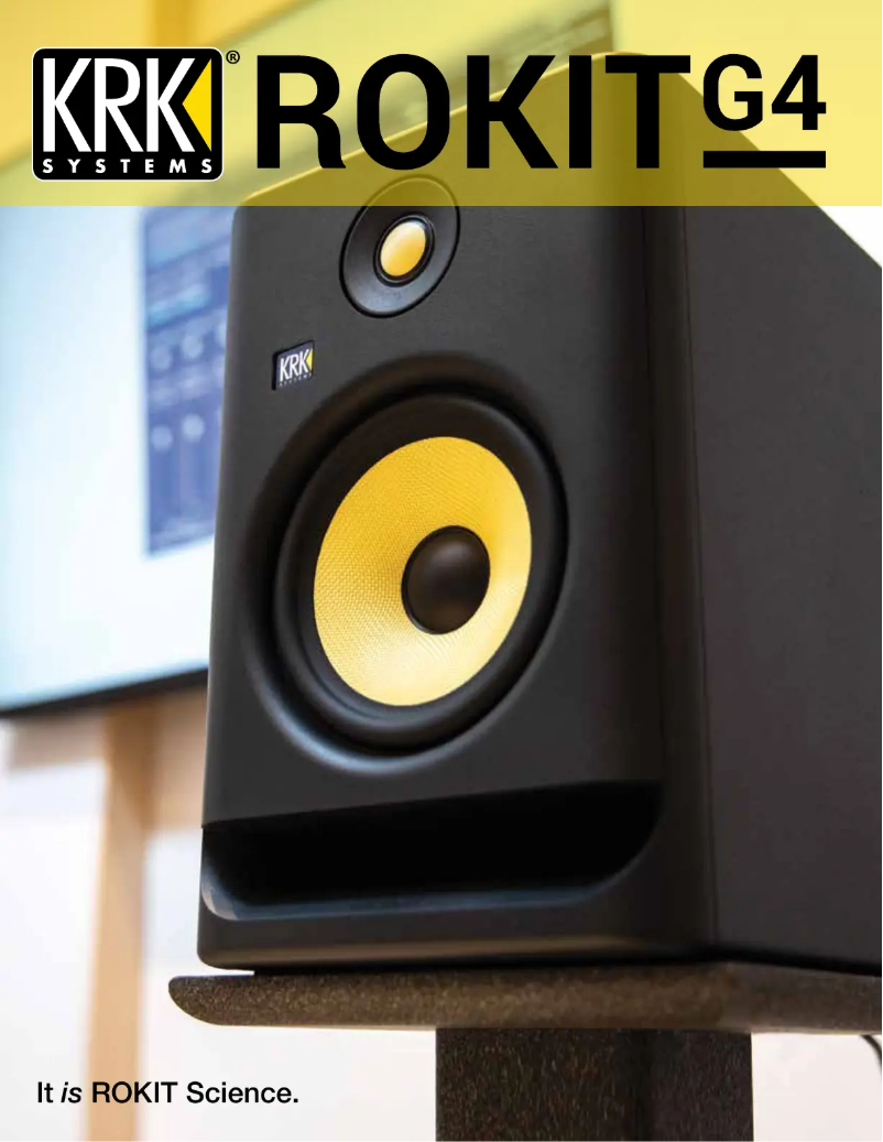 Page 1 de la notice Brochure KRK Rokit RP8 G4