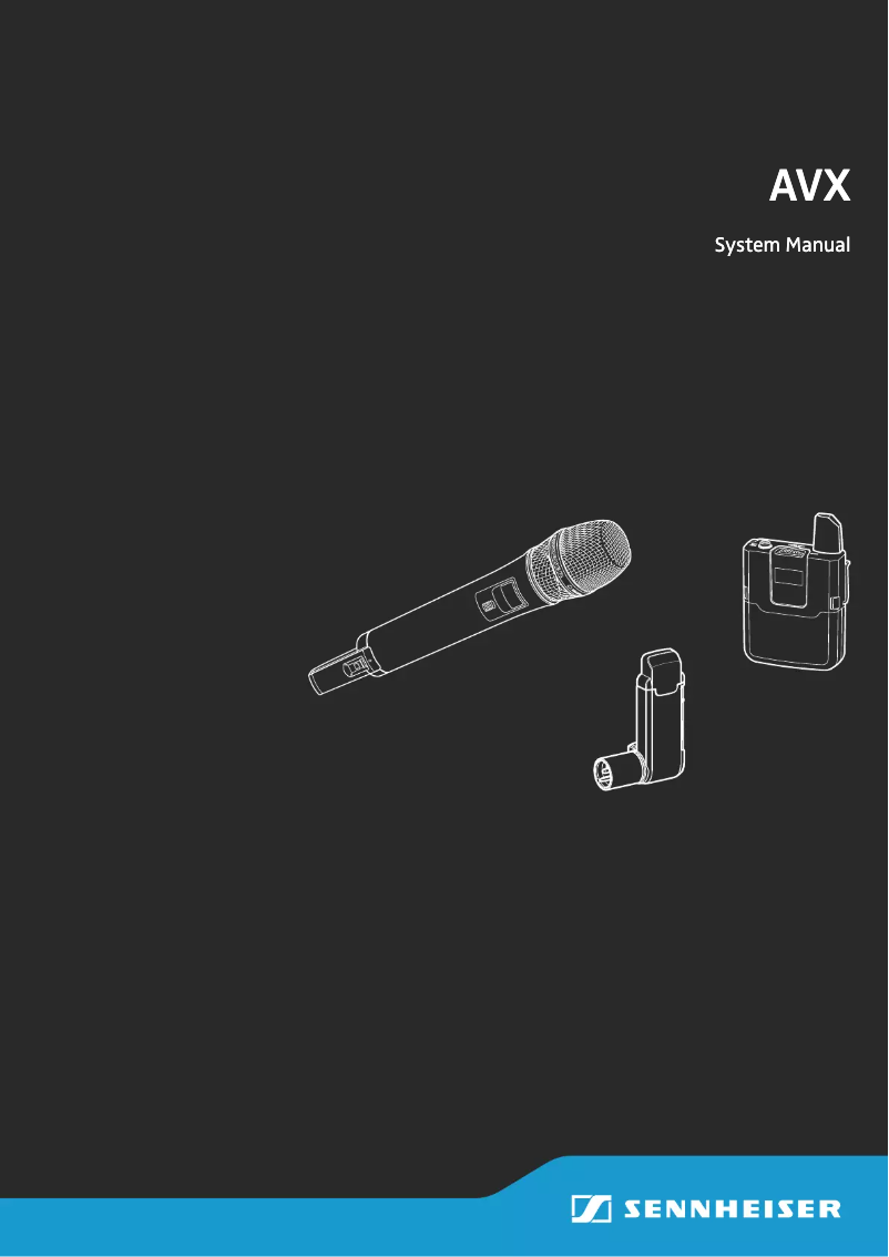 Page n°1 - Manuel utilisateur Sennheiser AVX