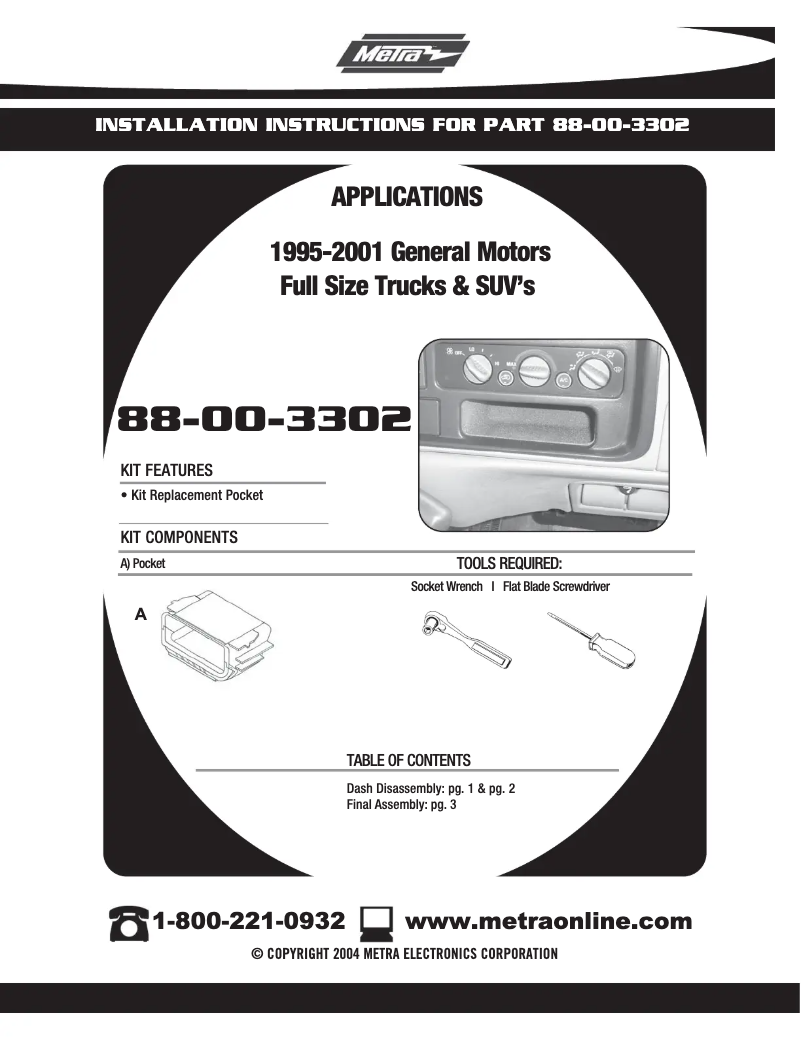 Image de la première page du manuel de l'appareil 88-00-3302