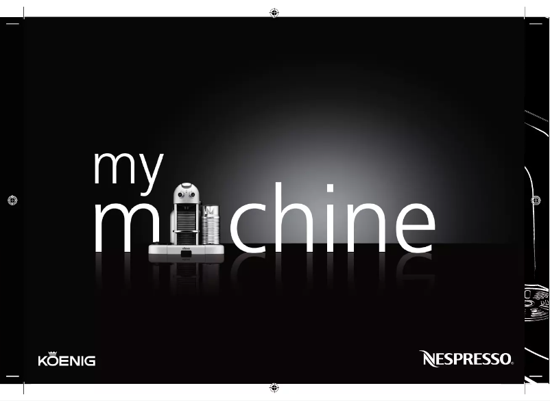 Image de la première page du manuel de l'appareil B03123 Gran Maestria Platinum Nespresso