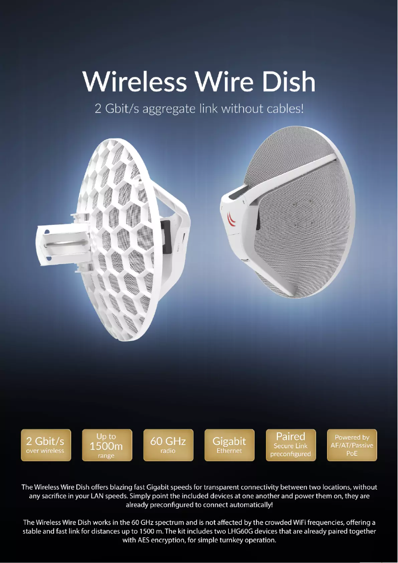 Page n°1 - Brochure Mikrotik Wireless Wire Dish