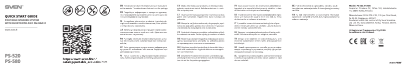 Image de la première page du manuel de l'appareil PS-580