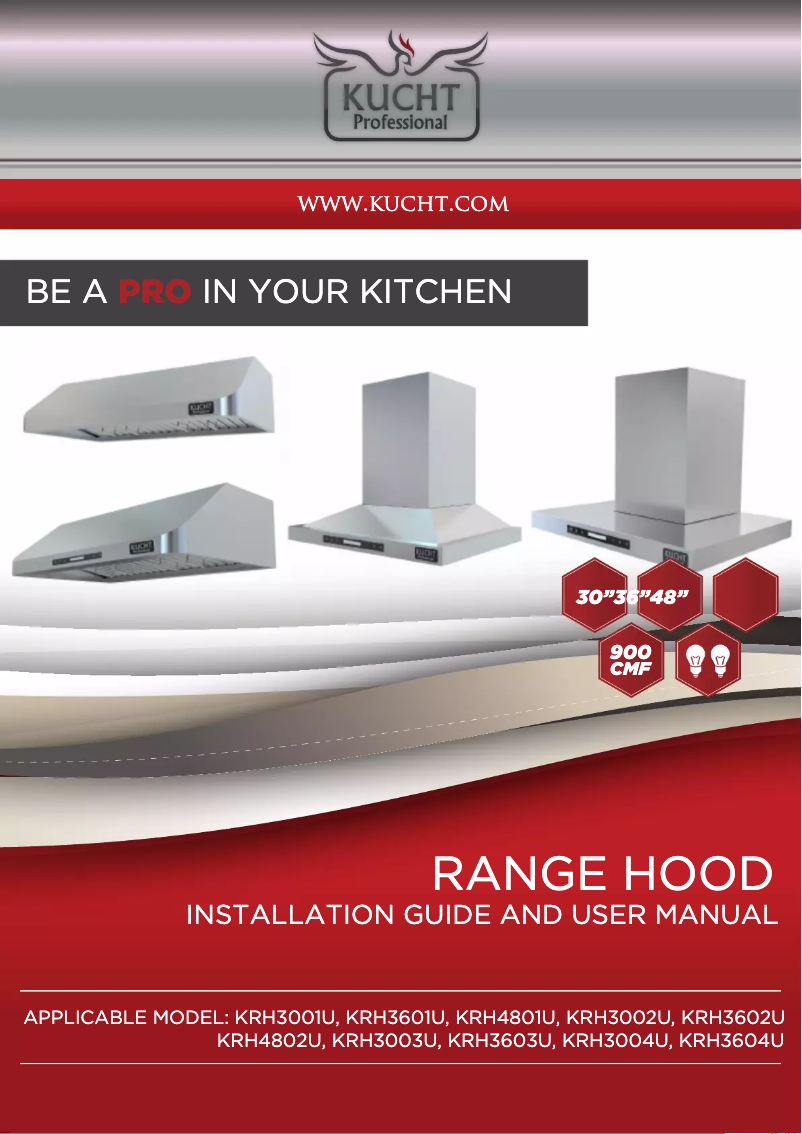 Page n°1 - Manuel utilisateur Kucht KRH4801U
