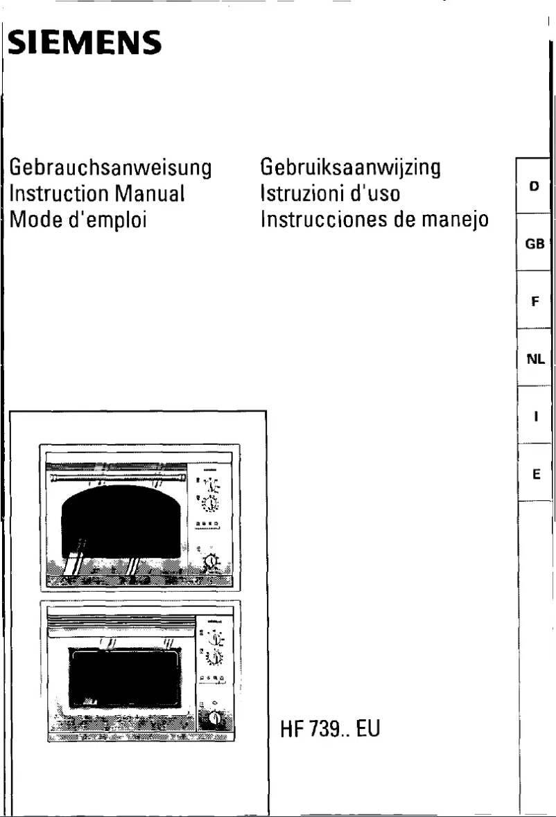 Page n°1 - Manuel utilisateur Siemens HF73960