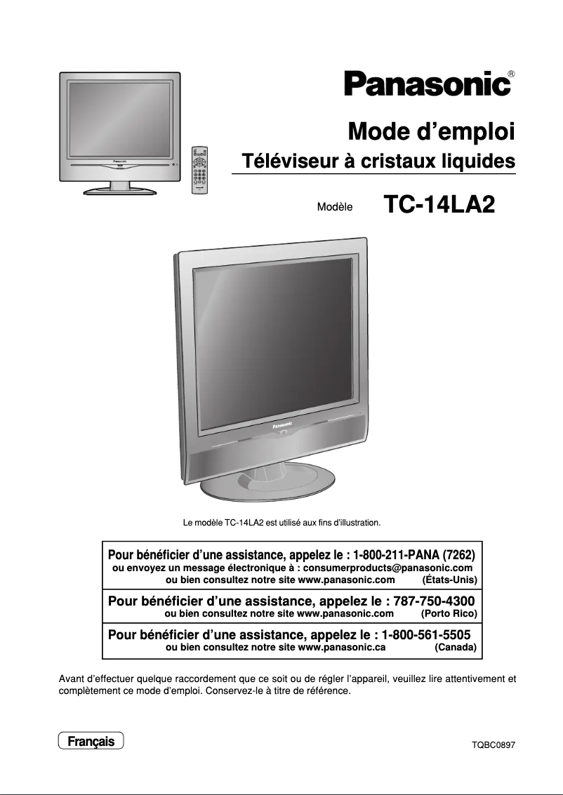 Imagen de la primera página del manual del dispositivo TC-14LA2