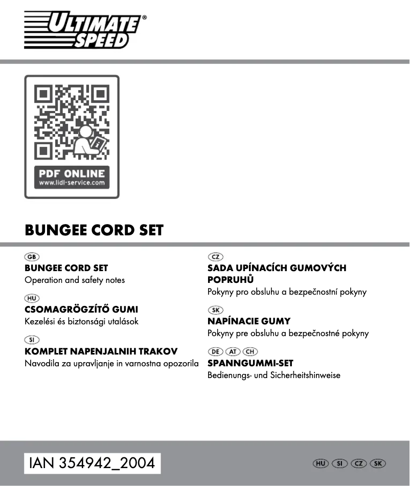 Página 1 del manual Manual de usuario Ultimate Speed HG02121C-1