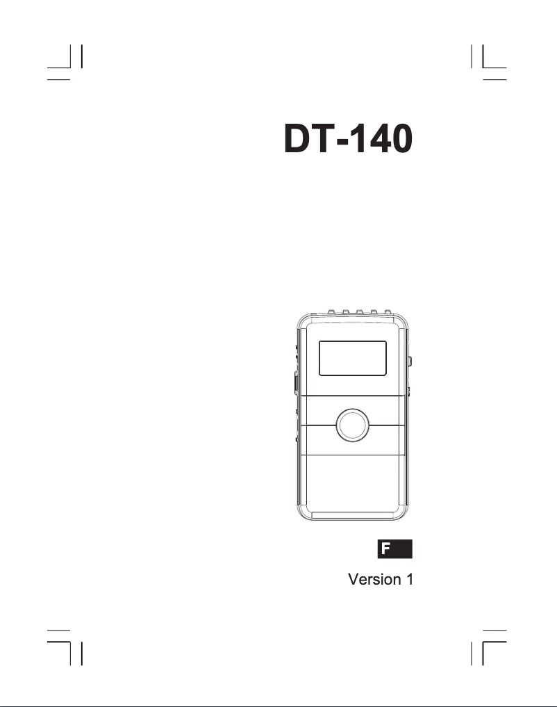 Imagen de la primera página del manual del dispositivo DT-140