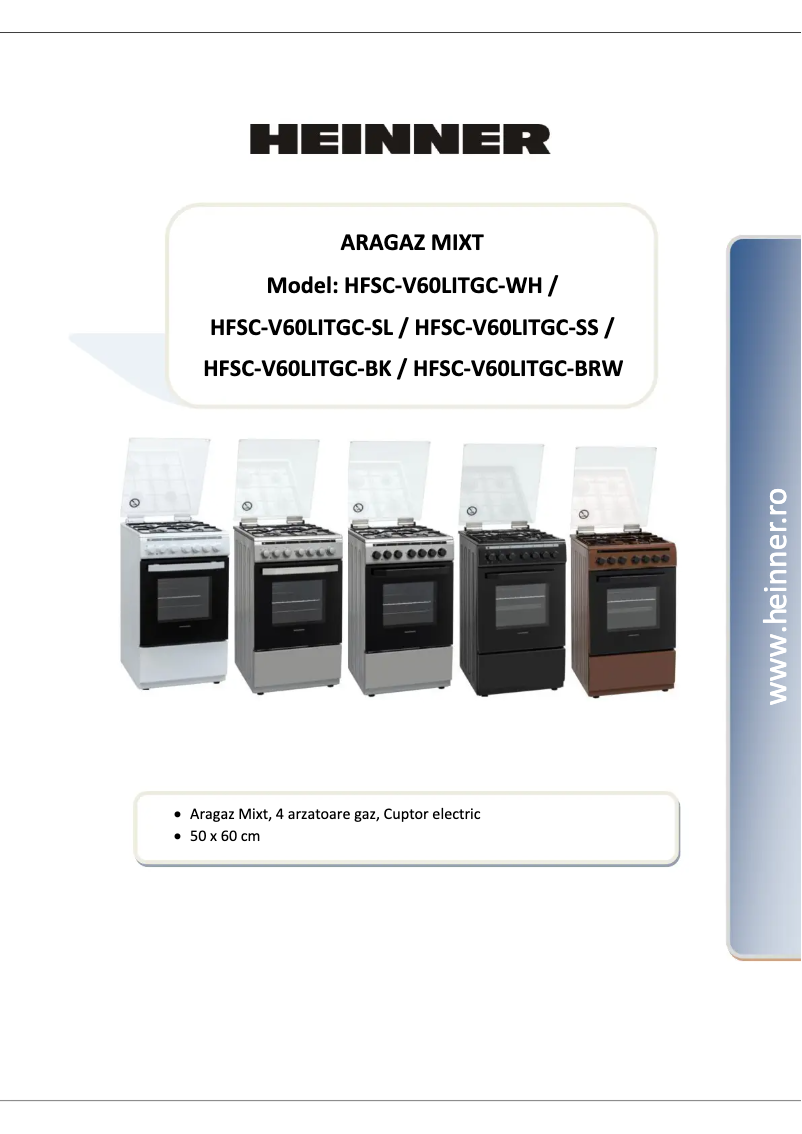 Page 1 de la notice Manuel utilisateur Heinner HFSC-V60LITGC-BK