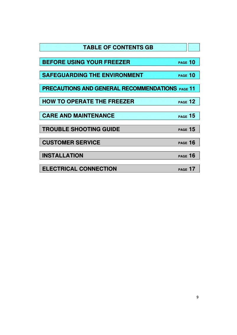 Page n°1 - Manuel utilisateur Whirlpool AFG 3680