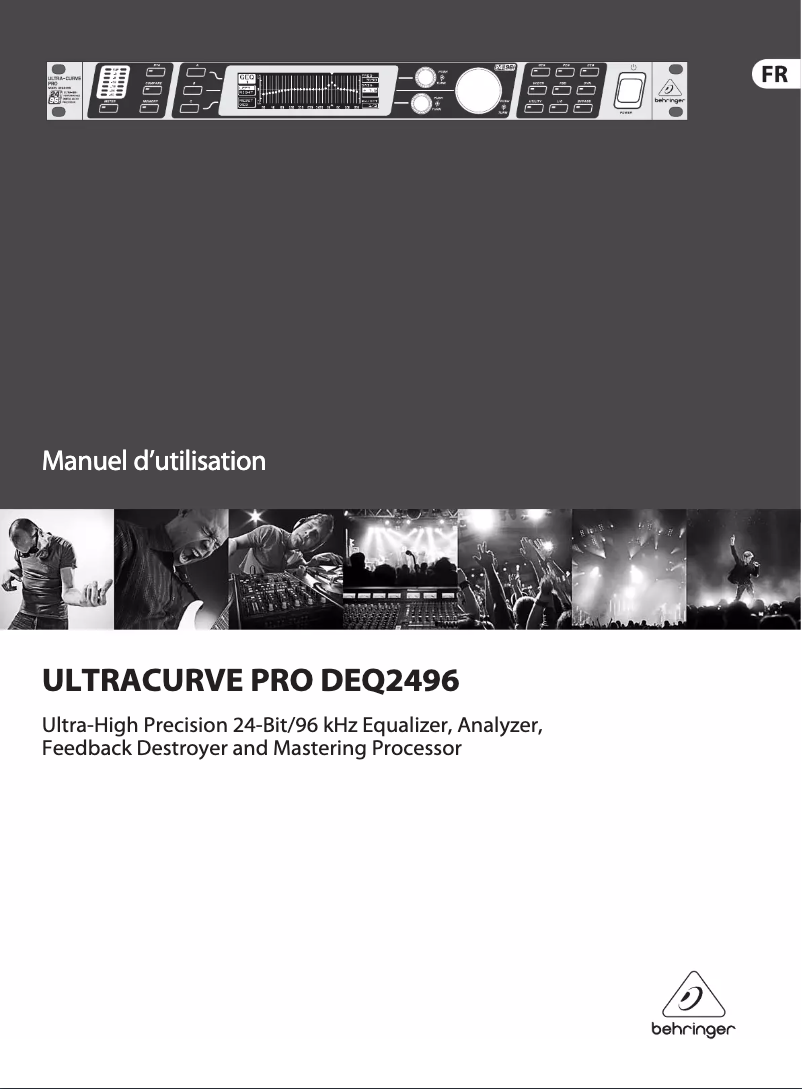 Page n°1 - Manuel utilisateur Behringer Ultracurve Pro DEQ2496