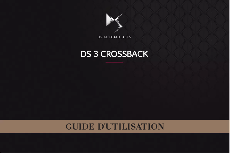 Page 1 de la notice Manuel utilisateur DS 3 (2019)
