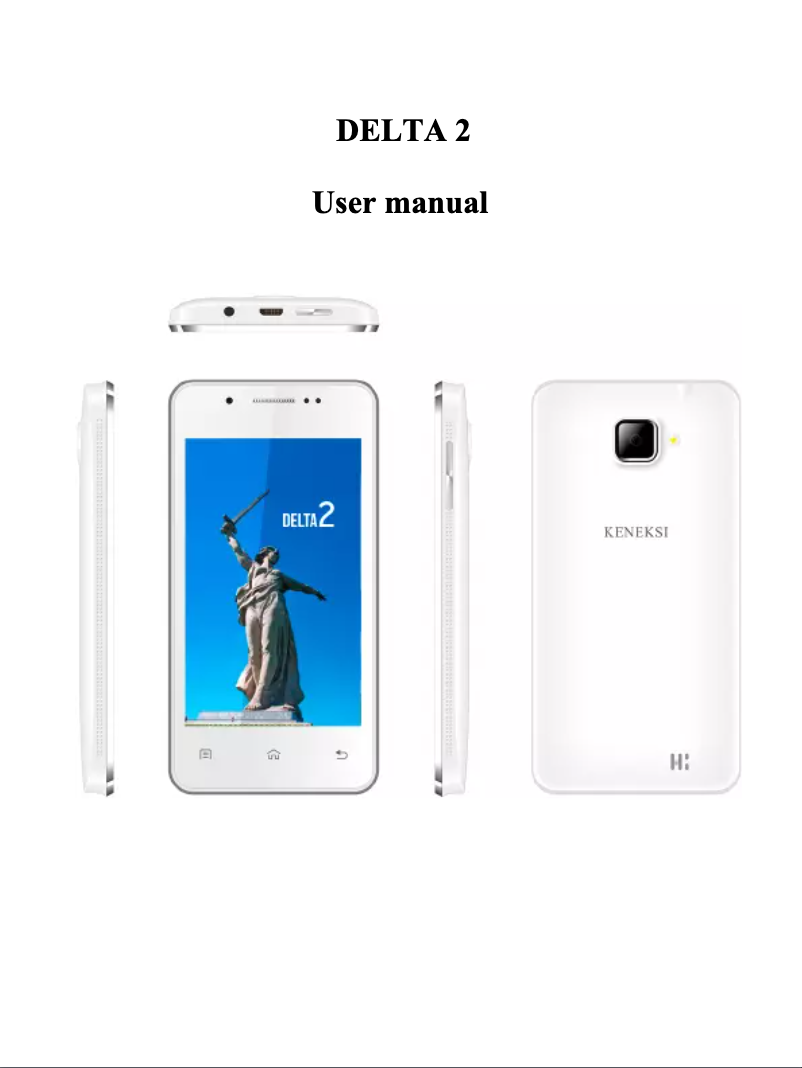 Image de la première page du manuel de l'appareil Delta 2