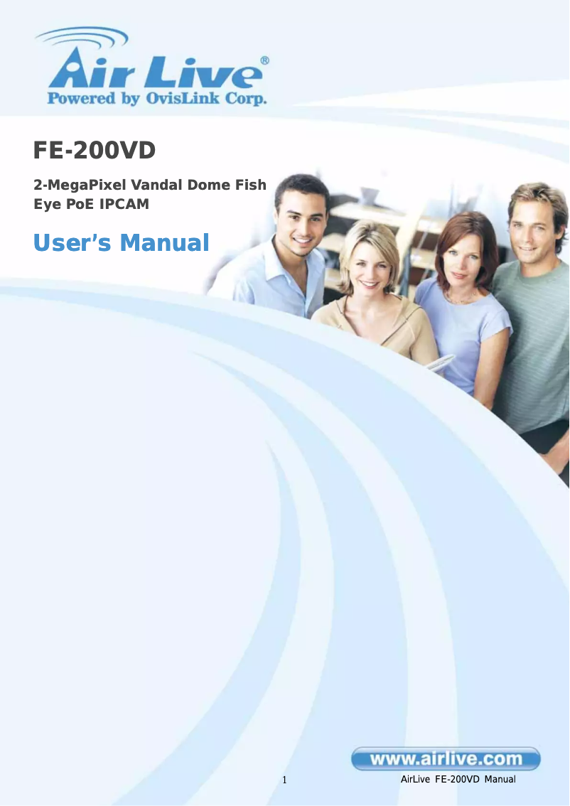 Page 1 de la notice Manuel utilisateur AirLive FE-200VD