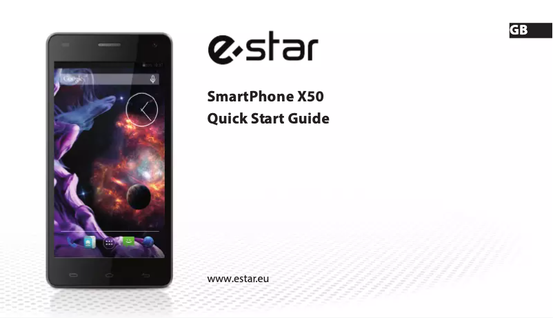 Page n°1 - Manuel utilisateur eSTAR X50