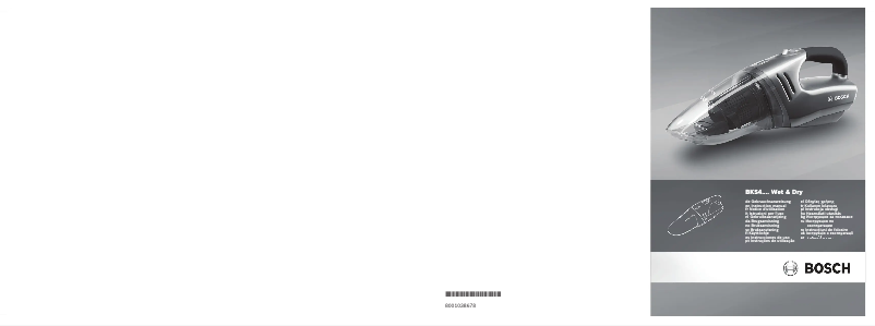 Page n°1 - Manuel utilisateur Bosch BKS4053