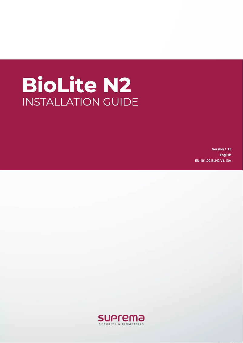 Image de la première page du manuel de l'appareil BioLite N2