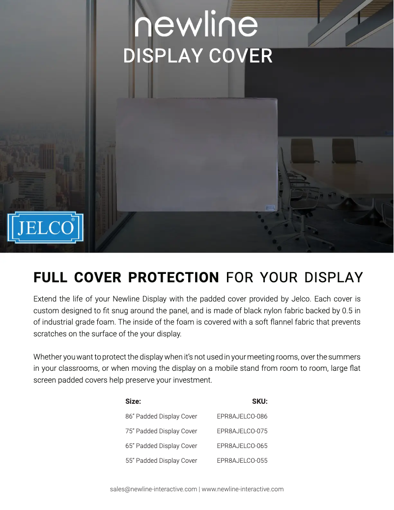 Page n°1 - Manuel utilisateur Newline EPR8AJELCO-086