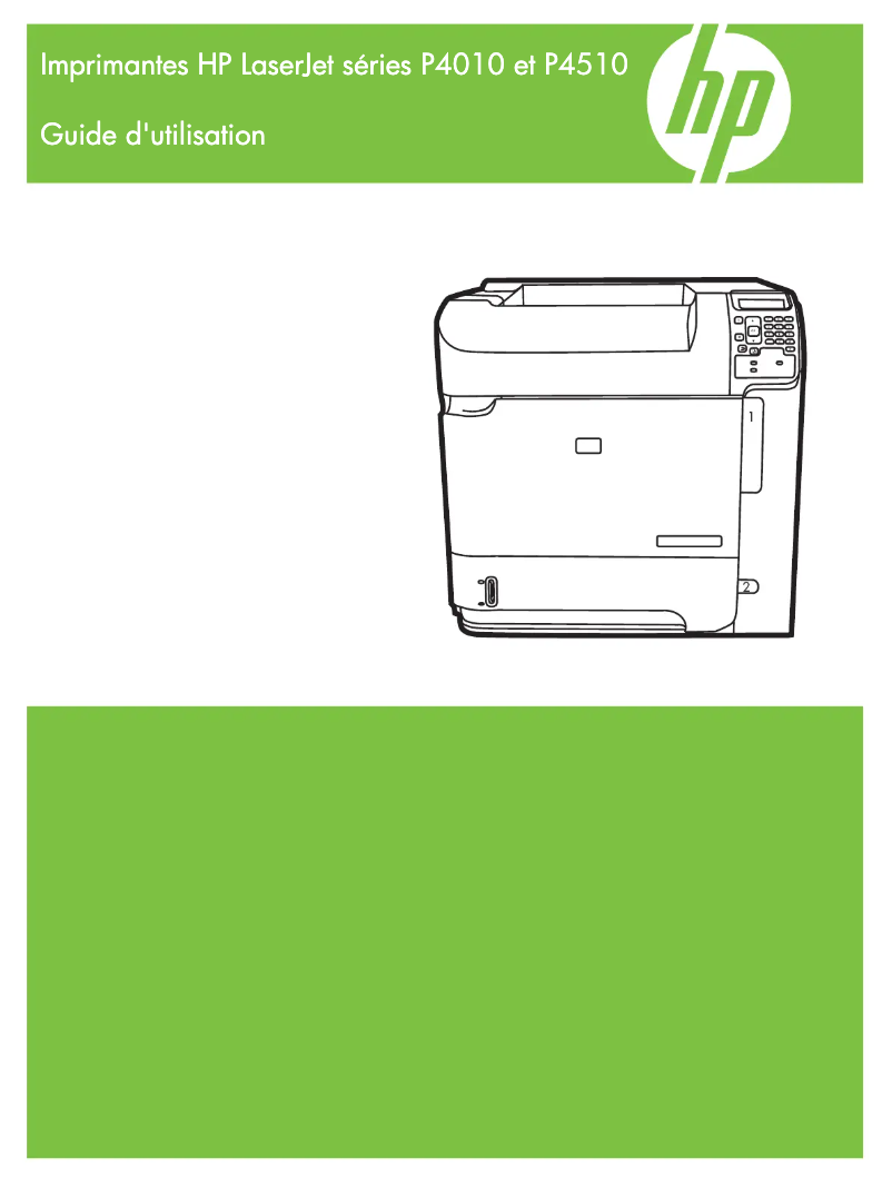 Page n°1 - Manuel utilisateur HP LaserJet P4015