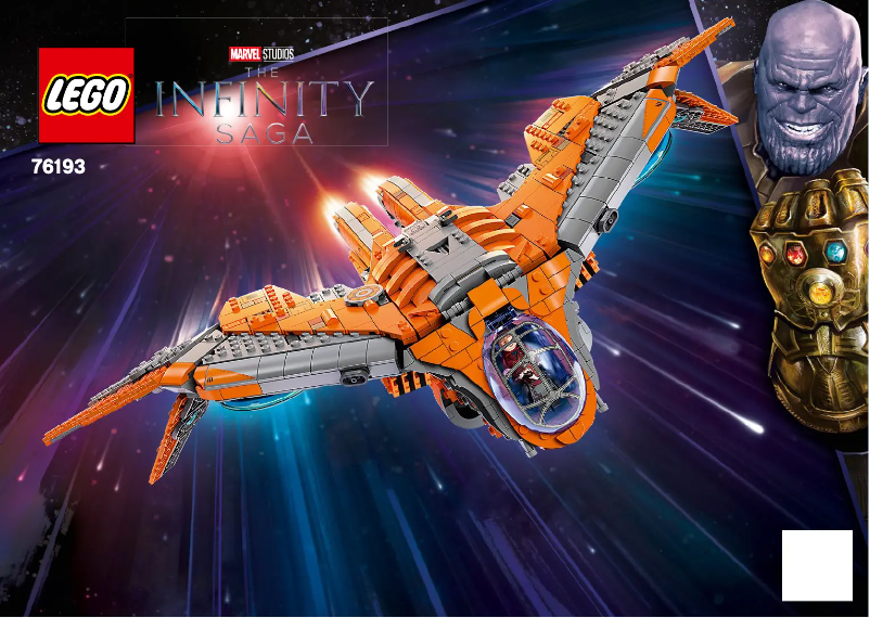 Page 1 de la notice Consignes visuelles Lego Marvel Studios 76193