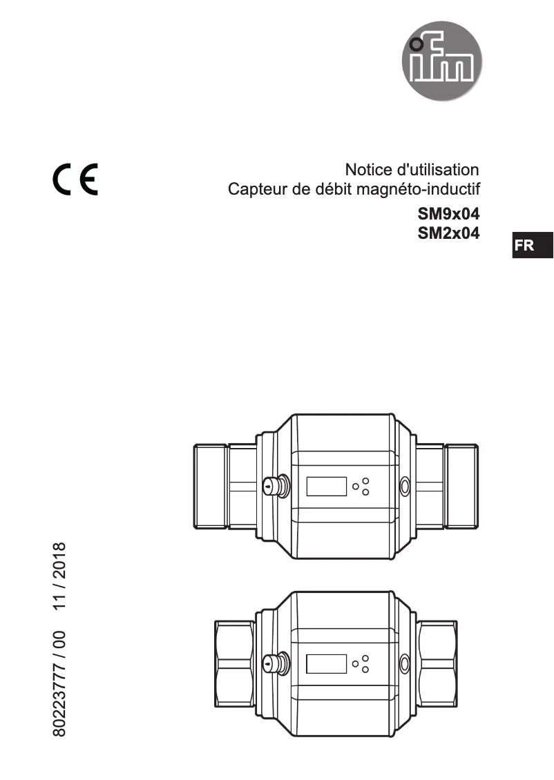Page n°1 - Manuel utilisateur IFM SM9004