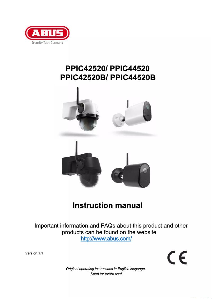 Image de la première page du manuel de l'appareil PPIC42520