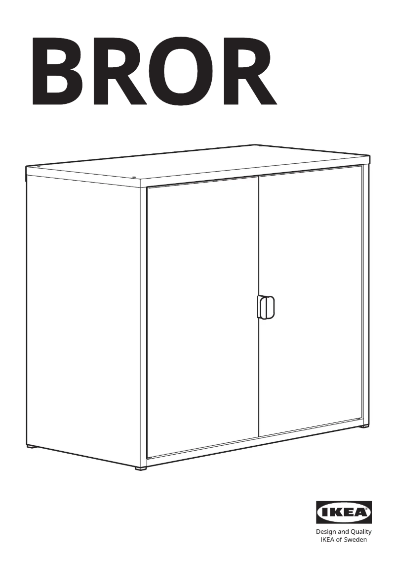 Page 1 de la notice Manuel utilisateur Ikea BROR 505.473.90
