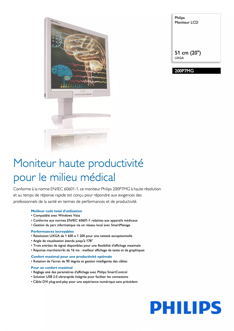 Imagen de la primera página del manual del dispositivo Brilliance 200P7MG