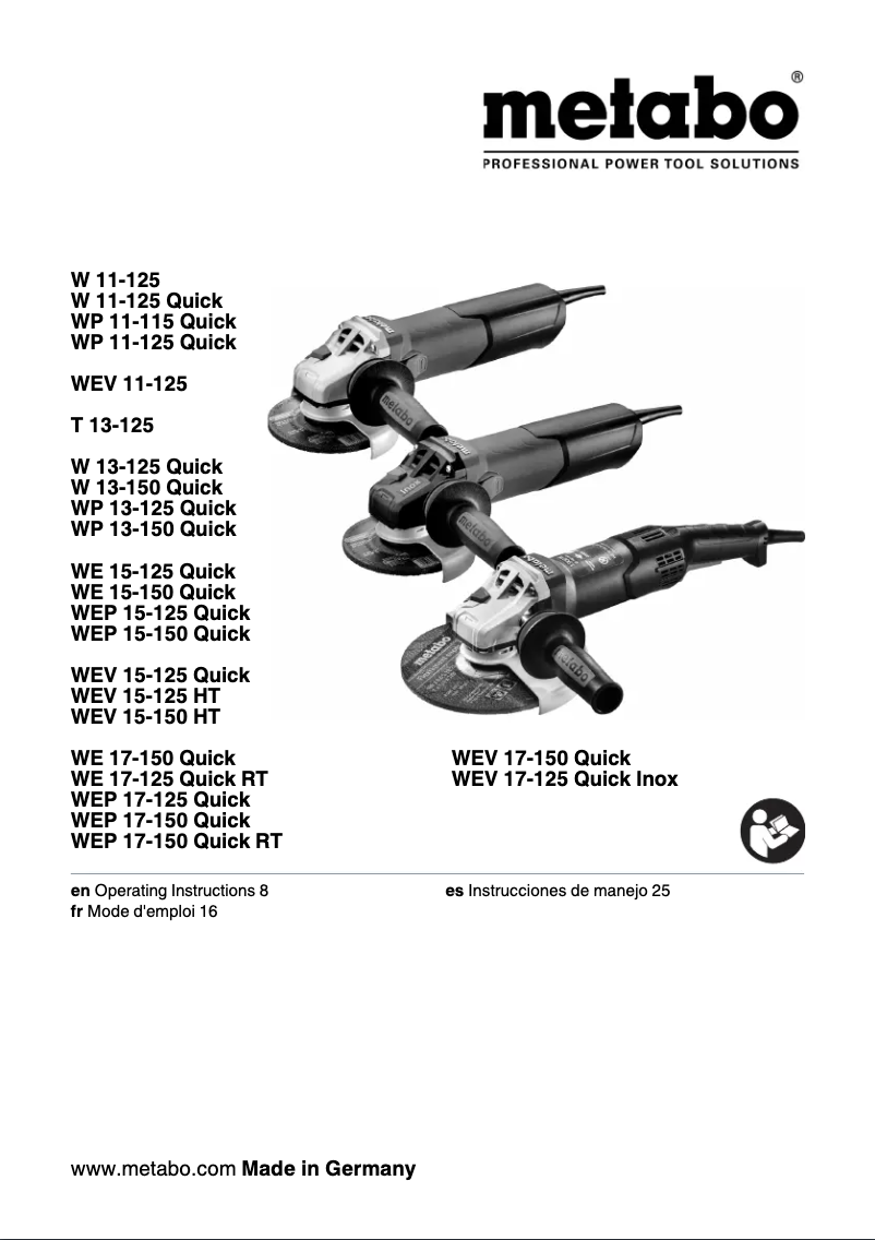 Image de la première page du manuel de l'appareil W 12-125 HD