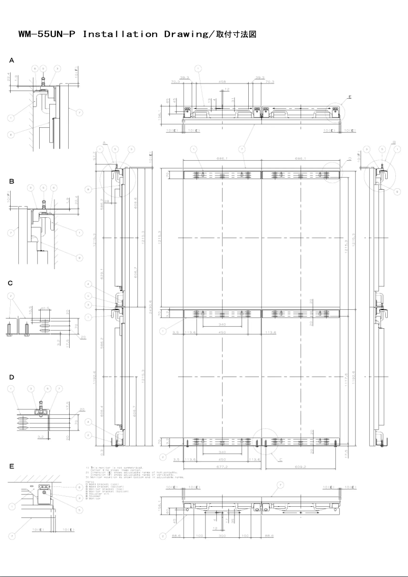 Page 1 de la notice Manuel utilisateur NEC PDVWXUN 55 P