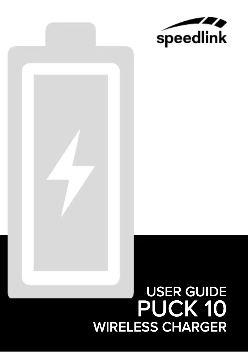 Page n°1 - Manuel utilisateur Speed-Link Puck 10 SL-690403-WE