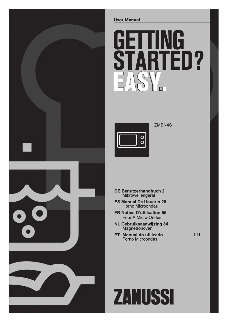 Page n°1 - Manuel utilisateur Zanussi ZMBN4SK